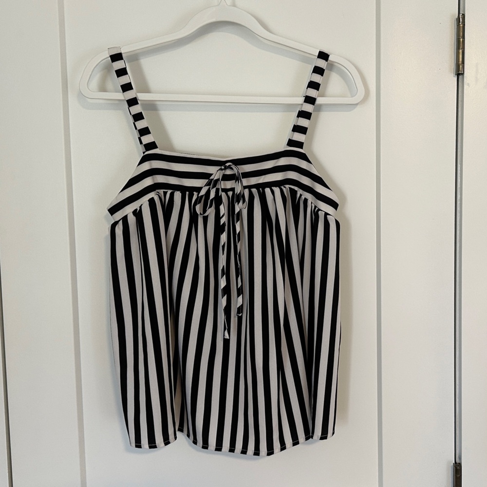 SHEIN Black and White Striped Kids One Piece